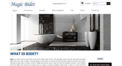 Desktop Screenshot of magicbidet.com